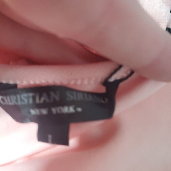 Christian Siriano Pink Cold Shoulder Ruffle Dress Size Large - Picture 7 of 9